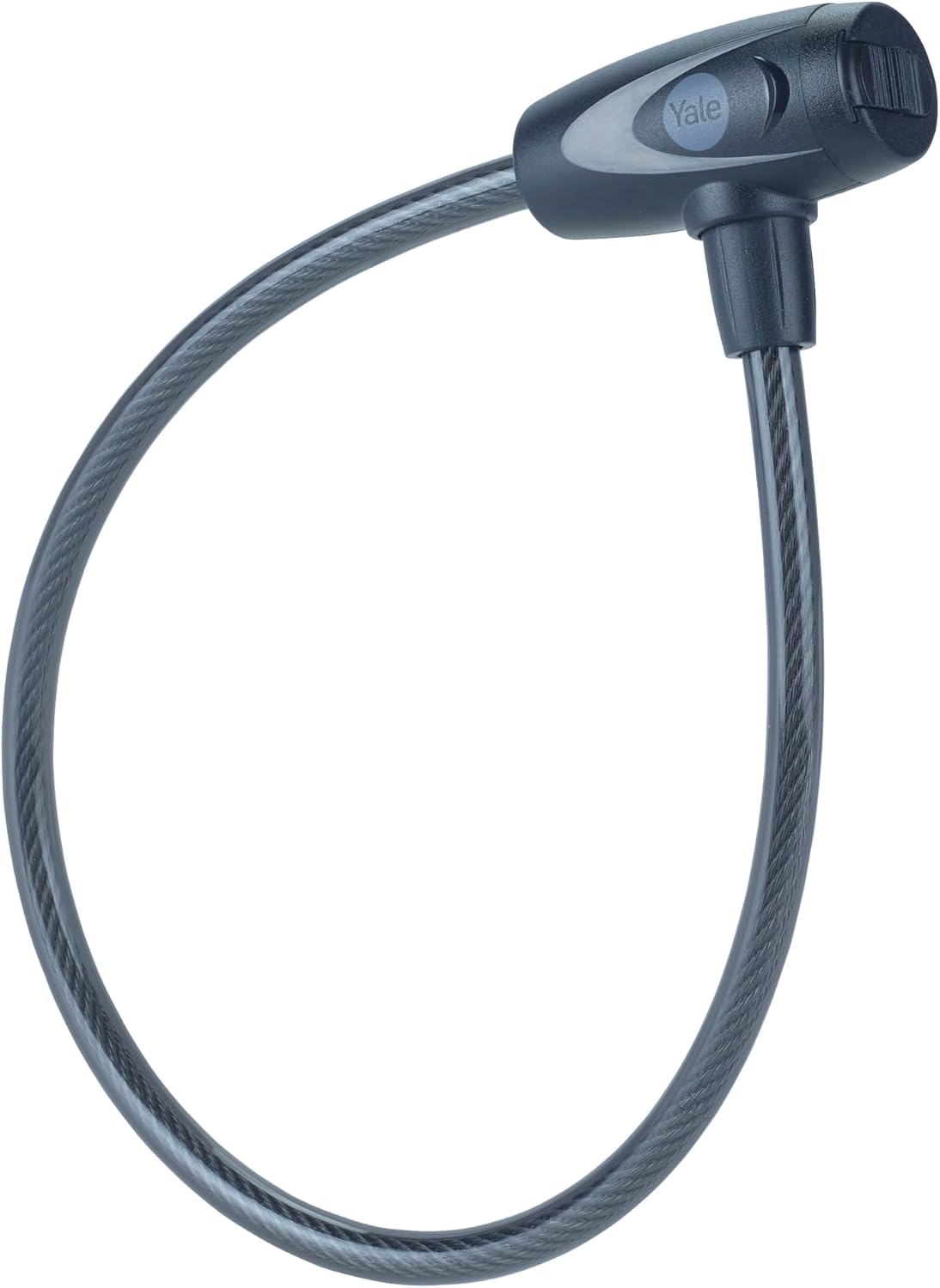 Yale Essential Güvenlikli Anahtarlı Kablolu Kilit 10 mm, YCK010602, 240 mm, Örgü Çelik, 2 Anahtar Dahildir, Tuzlu Su Püskürtme Testinde 96 Saat Dayanıklılık, Çok Yönlü Kilitleme Seçenekleri
