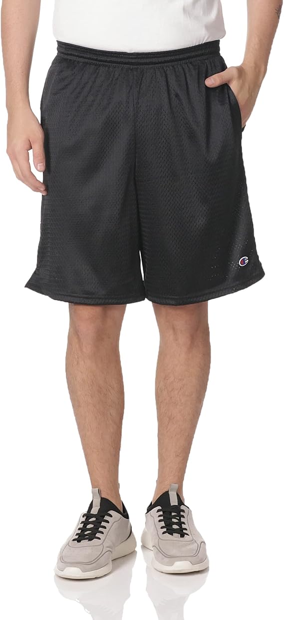 Champion Men's Long Mesh Short with Pockets Navy