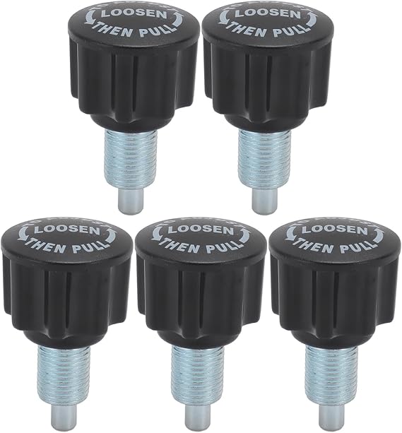 5PCS Pull Pin Knob Replacement, Exercisking Pin, Equipment Pull Knob with Built in Handle, Sturdy Iron and Pla l for Sunny, PooBoo,