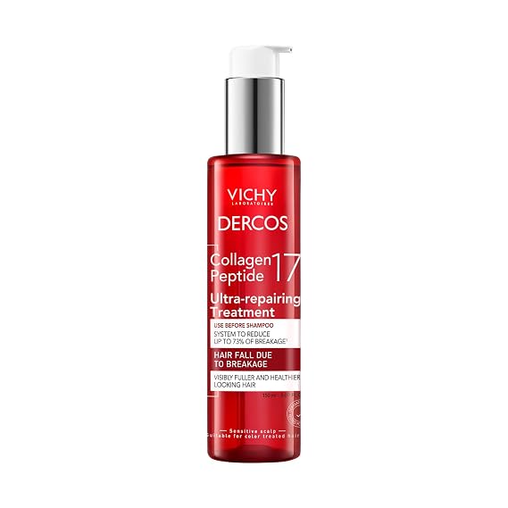 Vichy Dercos Ultra-Repairing Bond Repair Hair Treatment, Strengthens, 150ml