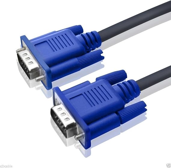 25FT Blue VGA Male to Male Cable for PC TV Monitor
