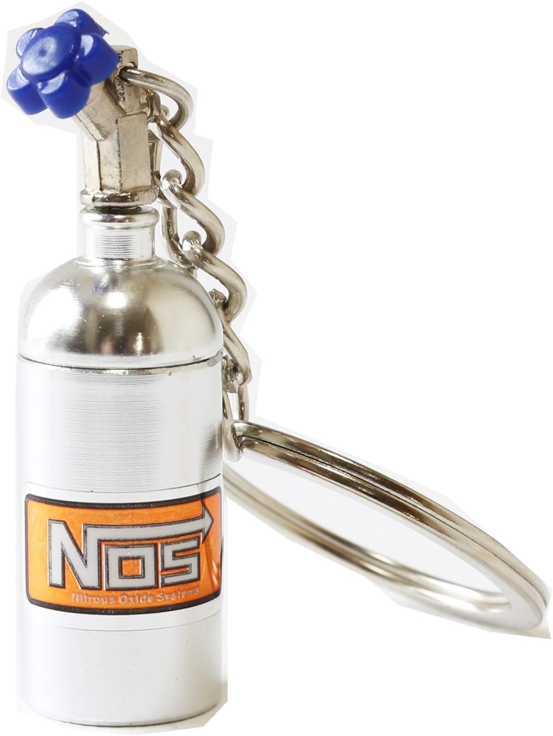 INEOUT Nos Fast and Furious Whisper Cylinder Nitro Miniature American Car Key Chain