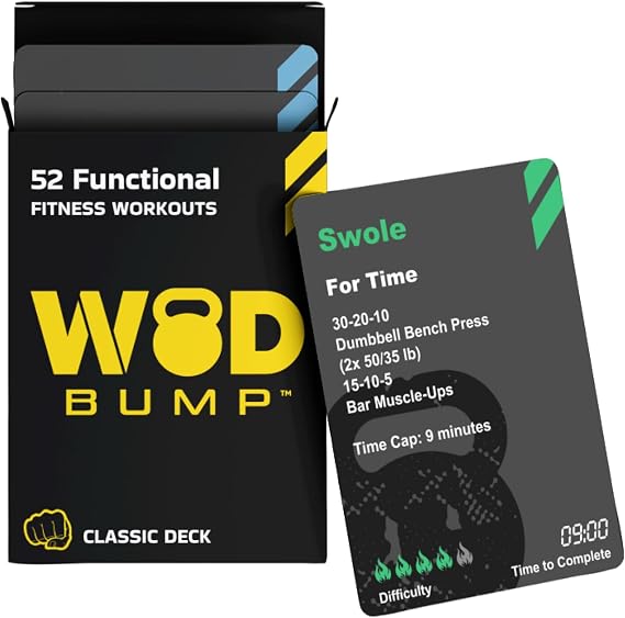 Functional Fitness Workout Cards - Workout Routine Deck | Portable Planner & Tracker