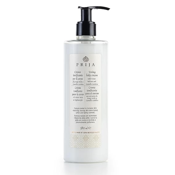 Prija Toning Body Cream with Avocado Oil and Green Walnut 12.85 fl oz