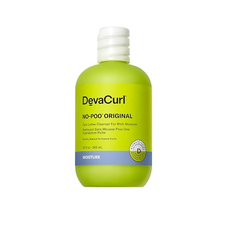 DevaCurl No-Poo Original Non-Lathering Cleanser for Rich Moisture | Non-Stripping | Hydrates Curls | All Curl Types
