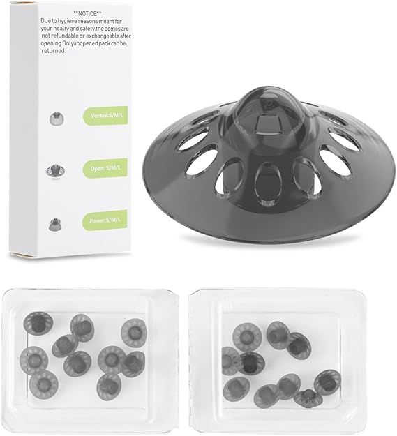 20 pcs Phonak Open 4.0 Dome Large (0.43 inch=11mm),Hearing Aid Domes for Phonak Replacements phonak Hearing Aid Accessories Hearing Aid Domes for Phonak Audeo Marvel Paradise Lumity Accessories