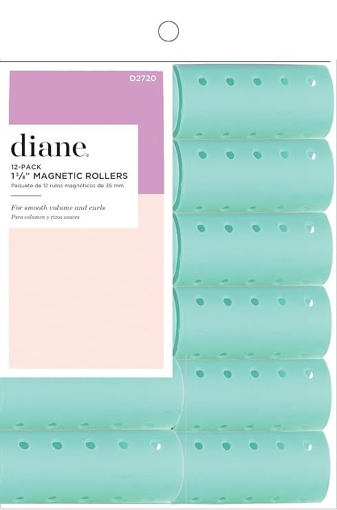 Diane Magnetic Roller - Aqua - 12 Pack