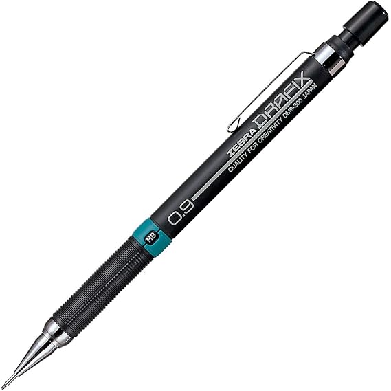 Zebra Drafix Mekanik Kurşun Kalem, 0.9 mm, Si̇yah/Yeşil