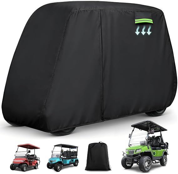 Golf Cart Cover 4 Passenger for Yamaha/Cushman/Evolution/Tomberlin/ICON