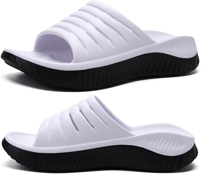 KuaiLu Recovery Sandals Women With Comfortable Arch Support Sport Slides
