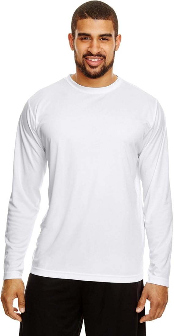 Team 365 Men's Zone Performance Long-Sleeve T-Shirt 3XL WHITE