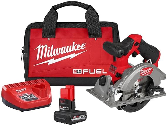 Milwaukee M12 FUEL 5-3/8 Inch Circular Saw Kit