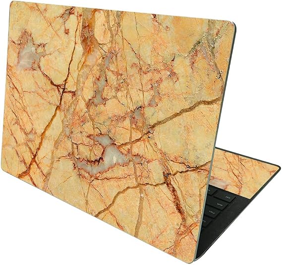 MightySkins Skin Compatible With Microsoft Surface Laptop 4 13.5 - Amber Marble | Protective, Durable, and Unique Vinyl Decal wrap cover | Easy to Apply and Change Styles | Made in the USA
