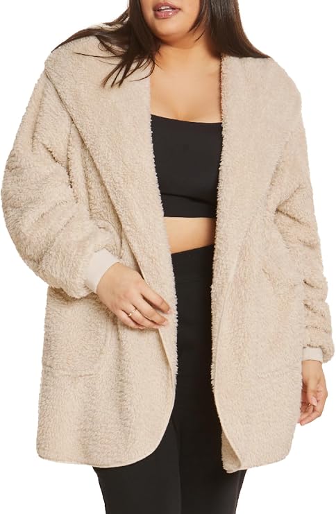 UnHide Shleepy Faux Fur Robe, Lightweight, Warm Wearable Blanket