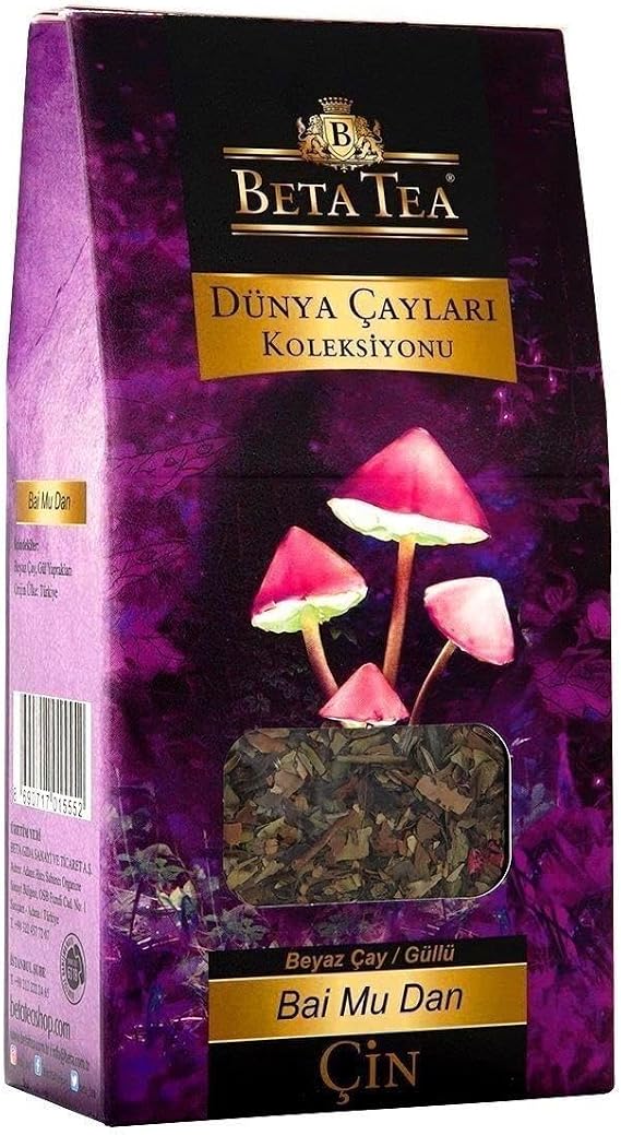 Beta Bai Mu Dan Gül Yapraklı Beyaz Çay 50 gr