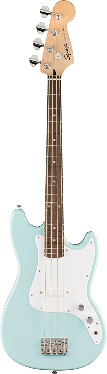 Squier Sonic Bronco Bass Guitar, Daphne Blue, Laurel Fingerboard