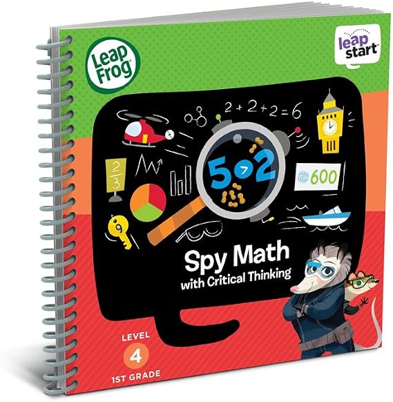 LeapFrog LeapStart 1st Grade Activity Book: Spy Math and Critical Thinking