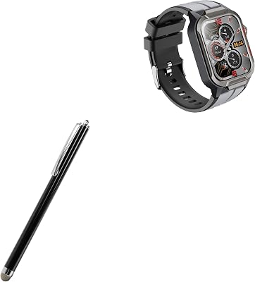 BoxWave Stylus Pen Compatible with Starmax GTS9 - EverTouch Capacitive Stylus, Fiber Tip Capacitive Stylus Pen - Jet Black