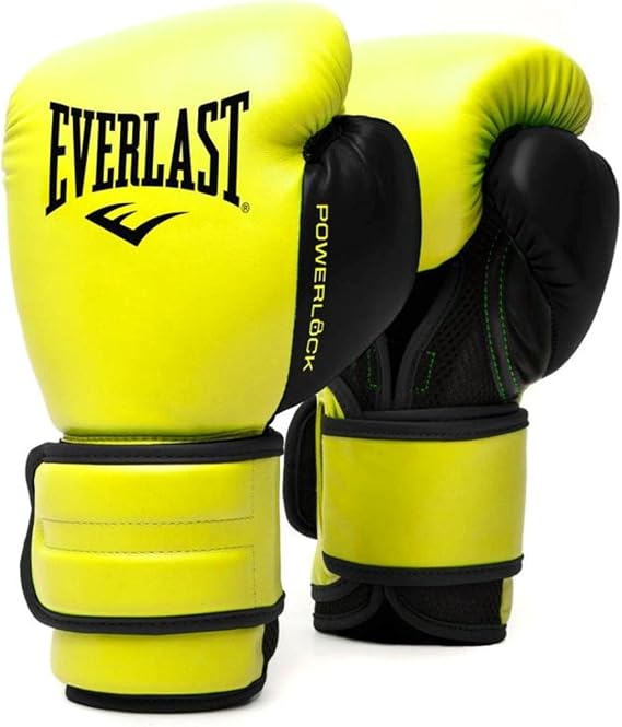 Everlast Boxing Gloves Training Powerlock Foam Cushion Protection Hook and Loop