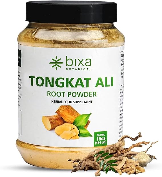 bixa BOTANICAL Tongkat Ali Root Powder 1 lb (16 oz) | Tongkat Ali for Men & Women | Gluten-Free, Non-GMO, Steam Treated, Vegan, 100% Pure Natural Health Support for Energy & Wellness