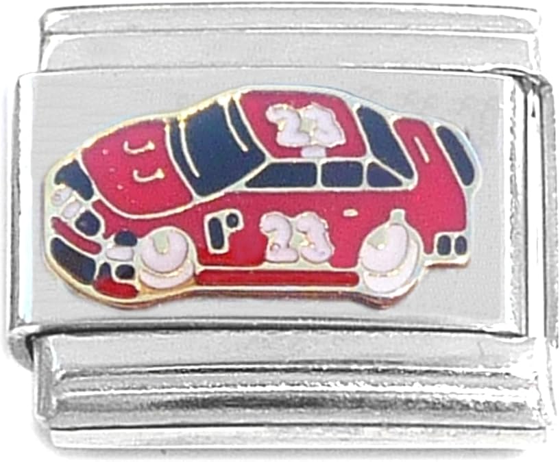 Red Race Car Italian Charm