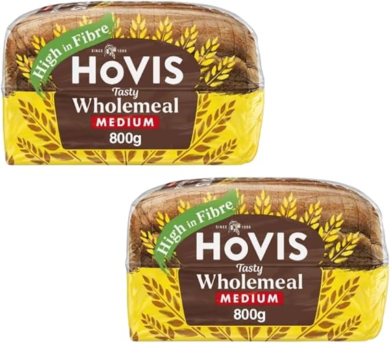Wholemeal Tasty Medium Bread 2x800g Hovis (2x800g)