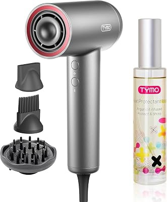 TYMO Heat Protectant Spray for Hair  Hair Dryer with High Speed Brushless Motor