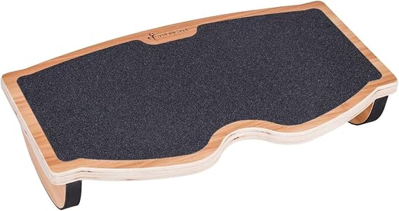 StrongTek Under Desk Footrest, Wooden Rocking Foot Rest, 350lbs, Non-Slip