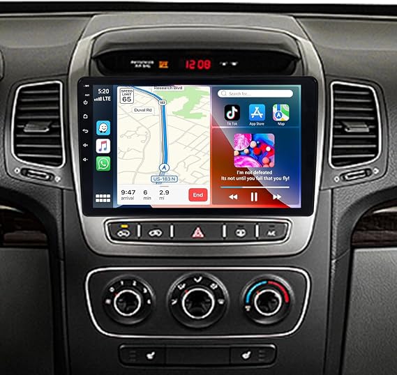 Android 15 Car Stereo for Kia Sorento 20142015 | 4+64GB Head Unit with Wireless CarPlay, Android Auto, 9" Touchscreen Radio, WiFi 6, Bluetooth 5.4, DSP, Backup Camera