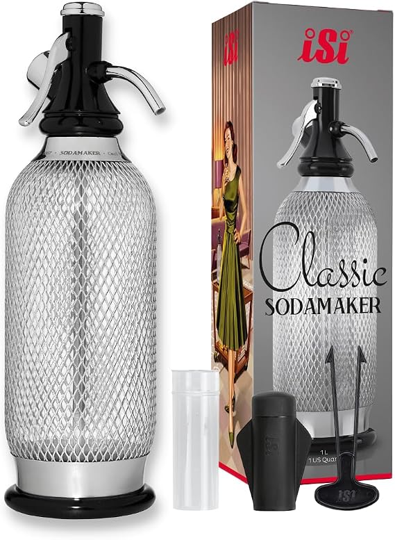 iSi Sodamaker Classic 1L, Timeless Look, Modern Innovation Soda Maker