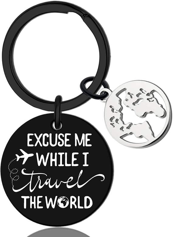 Travel Gifts for Women Unique Gifts for Travelers Women Traveling Stuff | Creative Travel Keychain Gift for International Travelers Cool Stuff Traveler Accessories Traveling Gift Ideas
