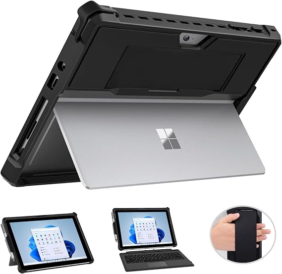MoKo Case Fit Microsoft Surface Go 4/Go 3/Go 2/Surface Go 2018, Black