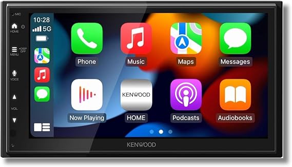 KENWOOD DMX500S 6.8" Capacitive Touchscreen Digital Multimedia Receiver Wireless Apple CarPlay, Android Auto, Bluetooth