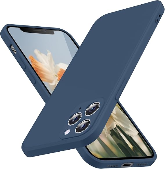 for iPhone 11 Pro Case Liquid Silicone,Full Body Protective Blue