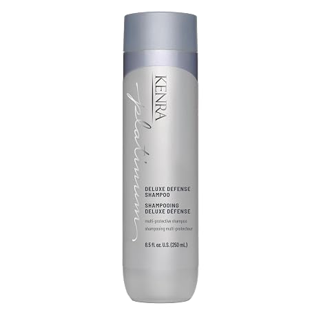 Kenra Platinum Deluxe Defense Shampoo | Strengthening + Breakage Prevention | Damage Repair | Shine Enhancing | Color Protecting | Sulfate Free | All Hair Types
