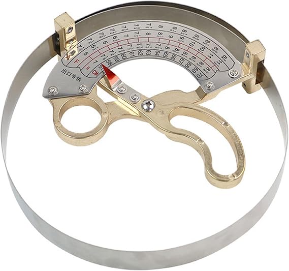 Hat Ruler,Stainless Steel Cap Ruler Scissor Type with Clear Scale,Hand Held Milliners Sizer Cap Hat Size Measuring Tool for Accurate Hat Making and
