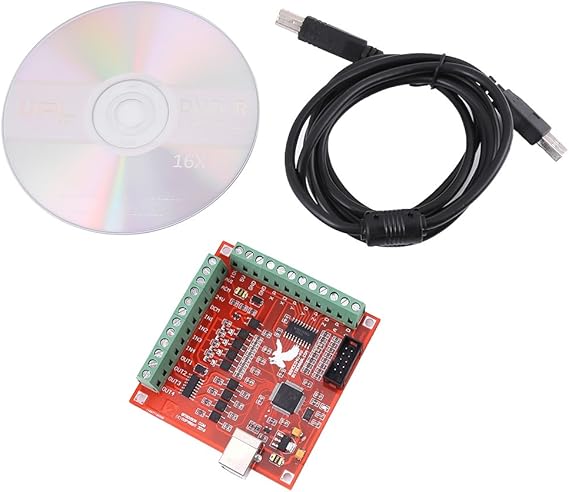 CNC USB 4 Axis Motion Control Card, Interface Breakout Board for Stepper Motor Driver