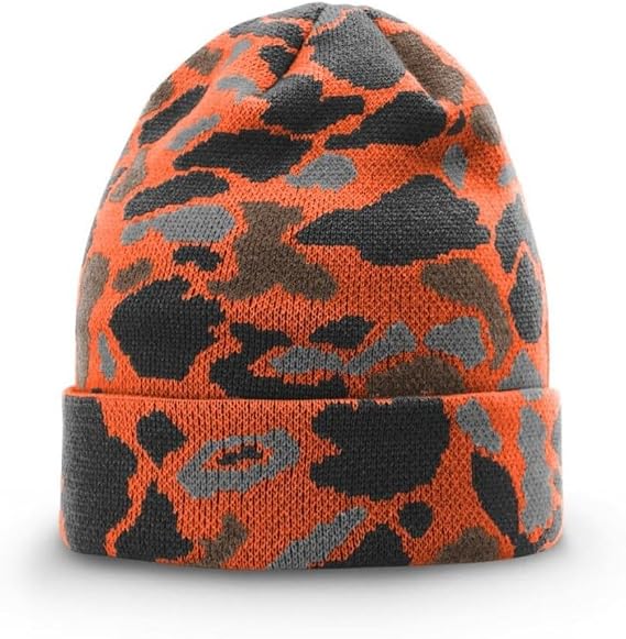 Richardson 126 Duck Camo Double-Layer Winter Beanie | Polyester Knit Cap
