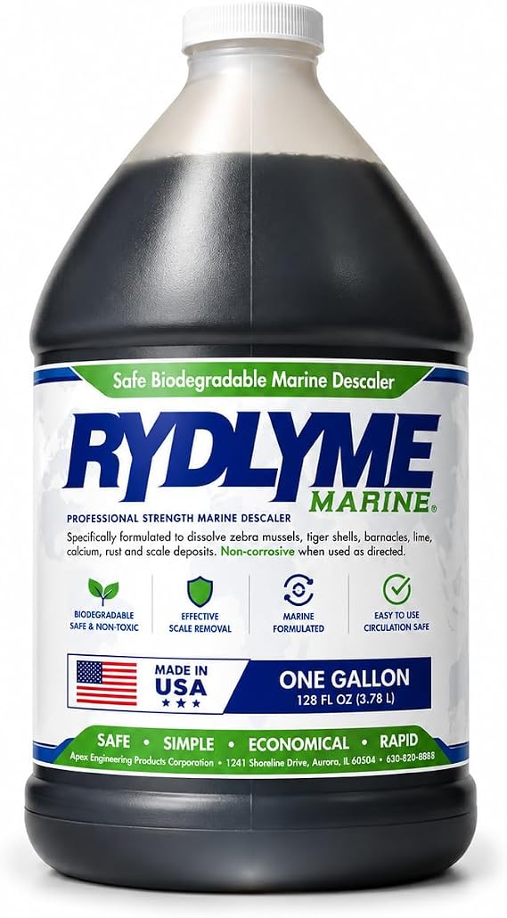 RYDLYME Marine Biodegradable Descaler (1, Gallon Bottle)