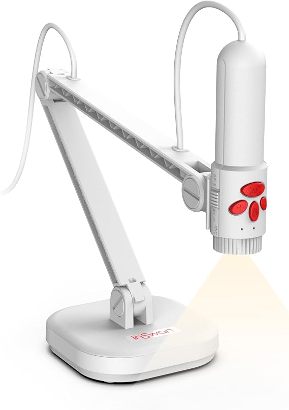 INS-3 Detachable USB Document Camera LED Mic Multi-Channel Recording