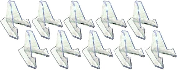 Bundle of 10 Custom Megalodon Shark Tooth Display Stands - 1-1/2" Tall with a Base That is 1-3/8" Wide x 1-1/2" Deep
