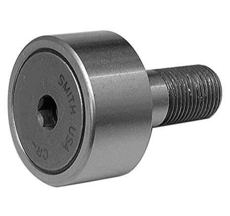 Double Sealed Cam Follower, Flat Stud, Alloy Steel, 1-1/4 in Dia, 3/4 in Wd - 1 Each