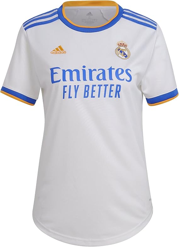 adidas Women's 2021-22 Real Madrid Home Jersey (White, Medium)
