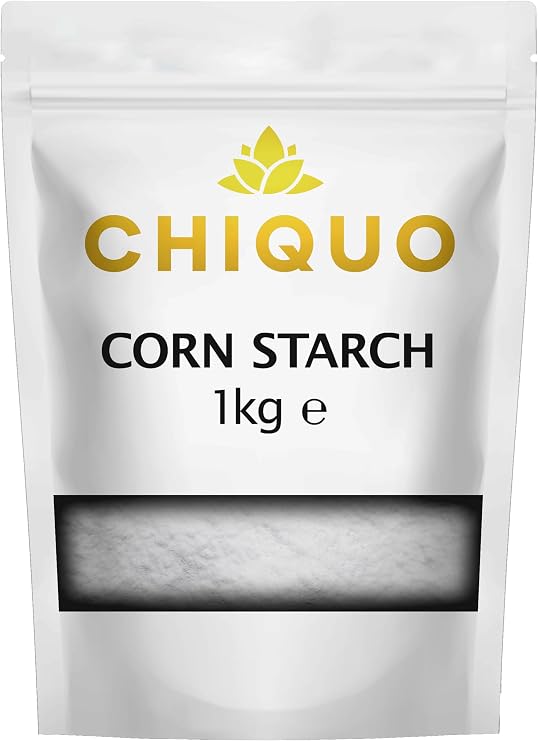 Chiquo Corn Starch 1kg | Vegan-Friendly & Non-GMO | Perfect Thickener for Soups, Sauces, Gravies, Baking & Desserts | Resealable Pack for Freshness
