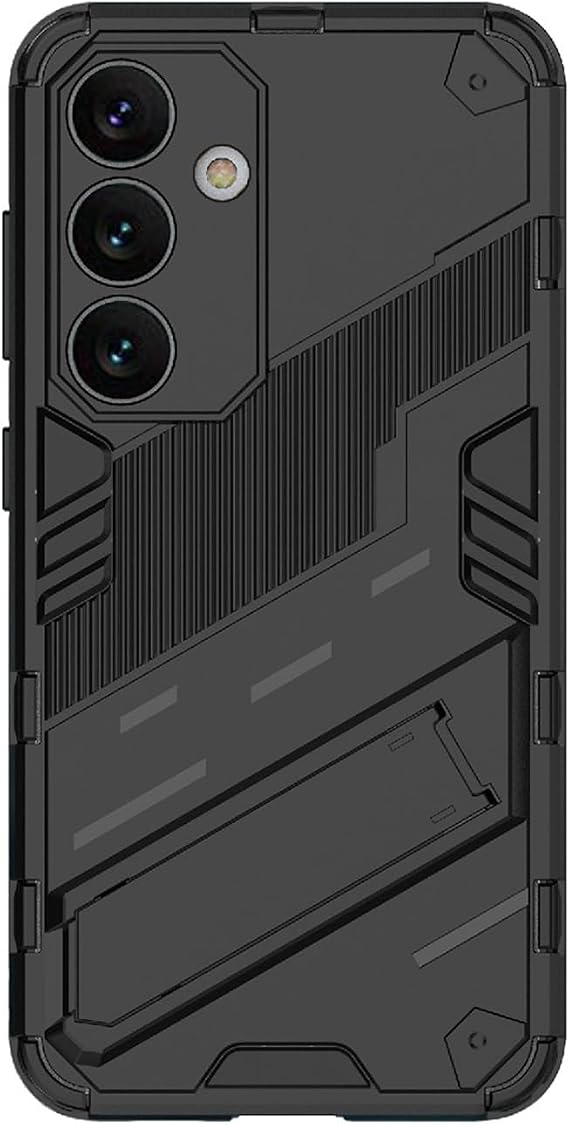 Microcase Samsung S24 Plus Matrix Serisi Armor Standlı Perfect Koruma Kılıf - Siyah Al3416