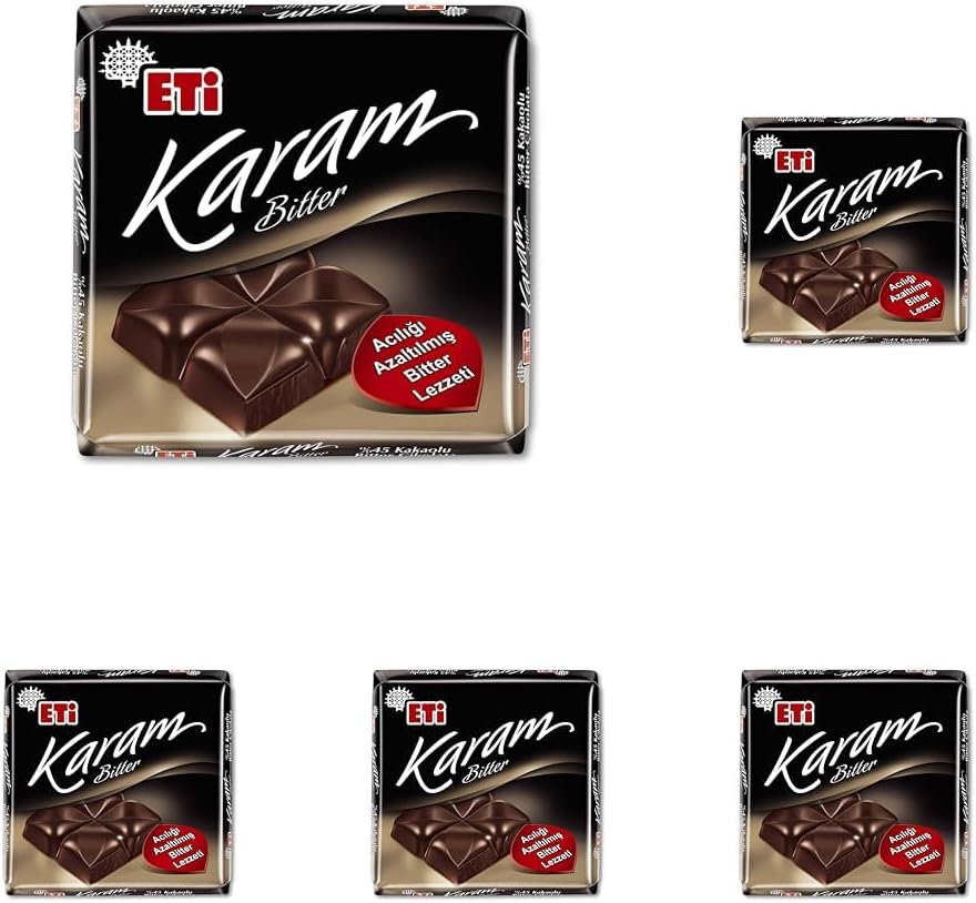 Eti Karam 45% Cocoa Dark Chocolate 60 g 5 pack