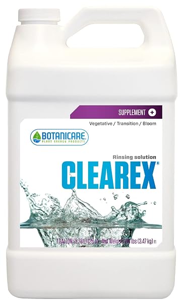 Botanicare Clearex, Rinsing Solution for Hydroponics and Potted Plants, 1 gal.