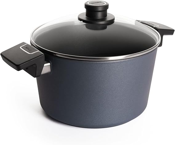 Woll Diamond Gusstopf 124DPIL Lite Induction with 2 Side Handles and Glass Lid 24 CM Diameter in Box / 13.5 CM high, 5 litres