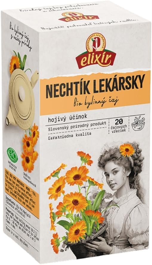 Elixir Pot Marigold Herbal Tea, Pure Calendula, Caffeine Free, 20 Bags