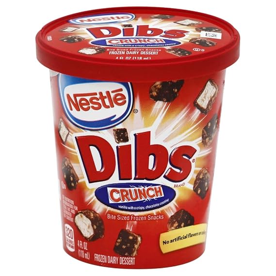 Nestle, Dibs Vanilla with Crunch Bite Sized Snacks, 4 oz (Frozen)